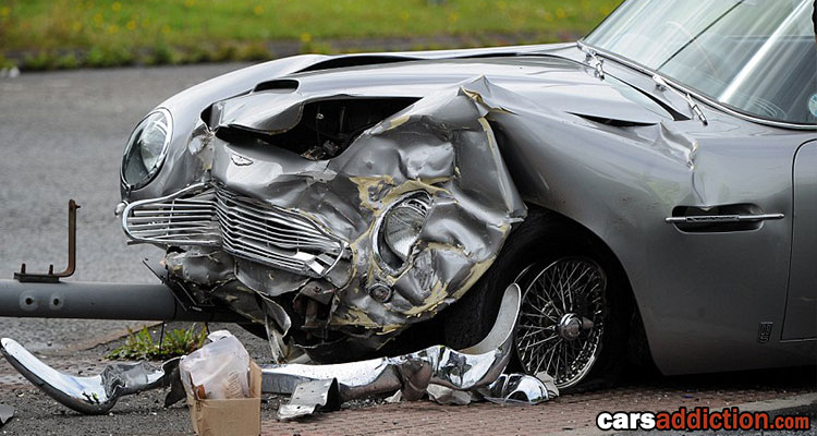 Classic Aston Martin Wreck